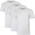Men's  Breathable Mesh Back T-Shirt,  Moisture-Wicking Tee, White or Black/Grey, 3-Pack