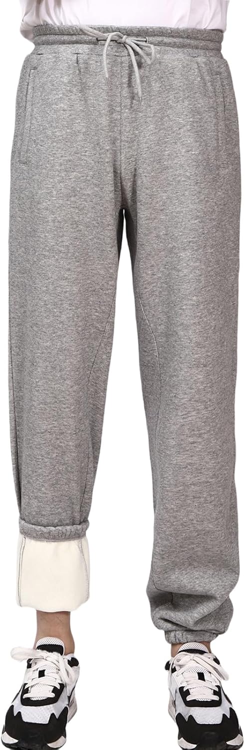 Men's Heavyweight Sweatpants Joggers Pants Fleece Jogger Track Pants Athletic Workout Gym Sweat Pants with Pockets