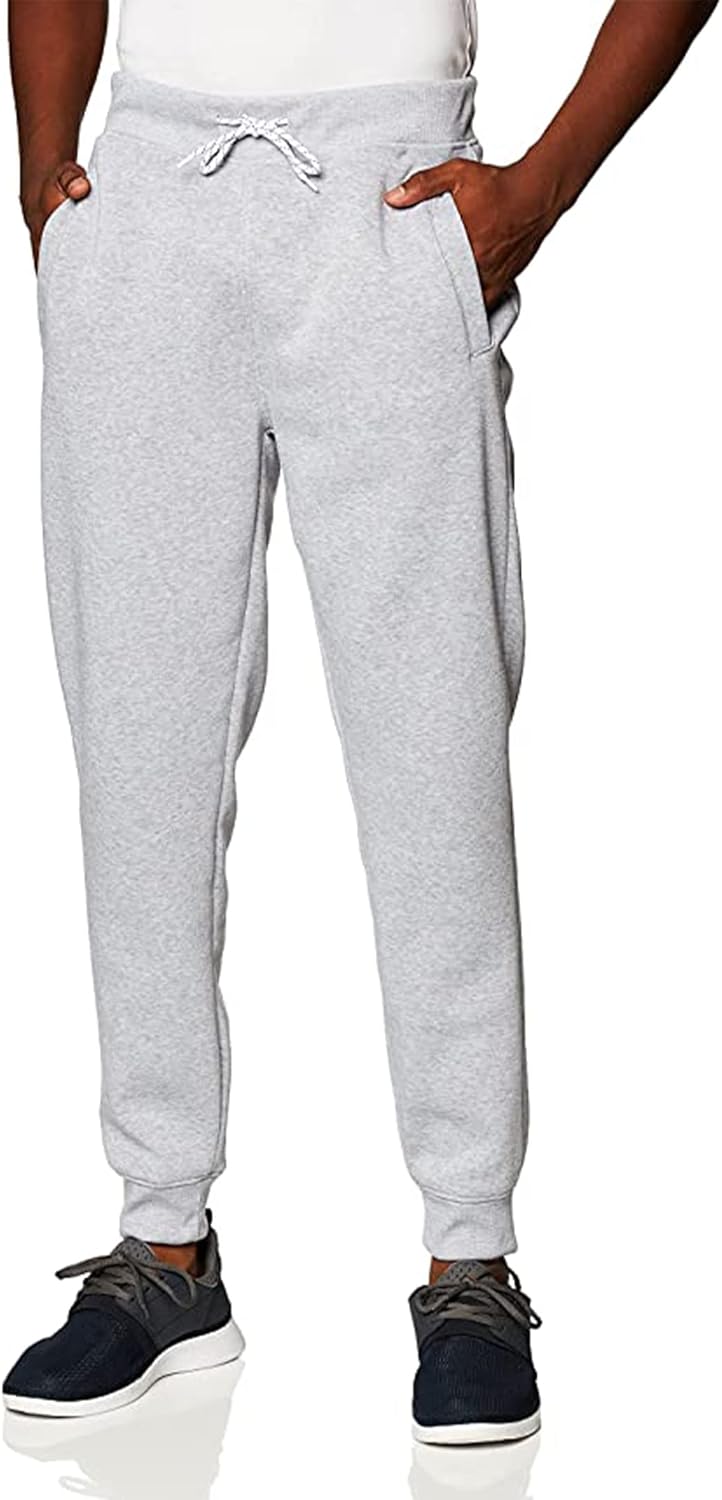 Men's Active Basic Fleece Joggers, Relaxed and Comfortable Sweatpants