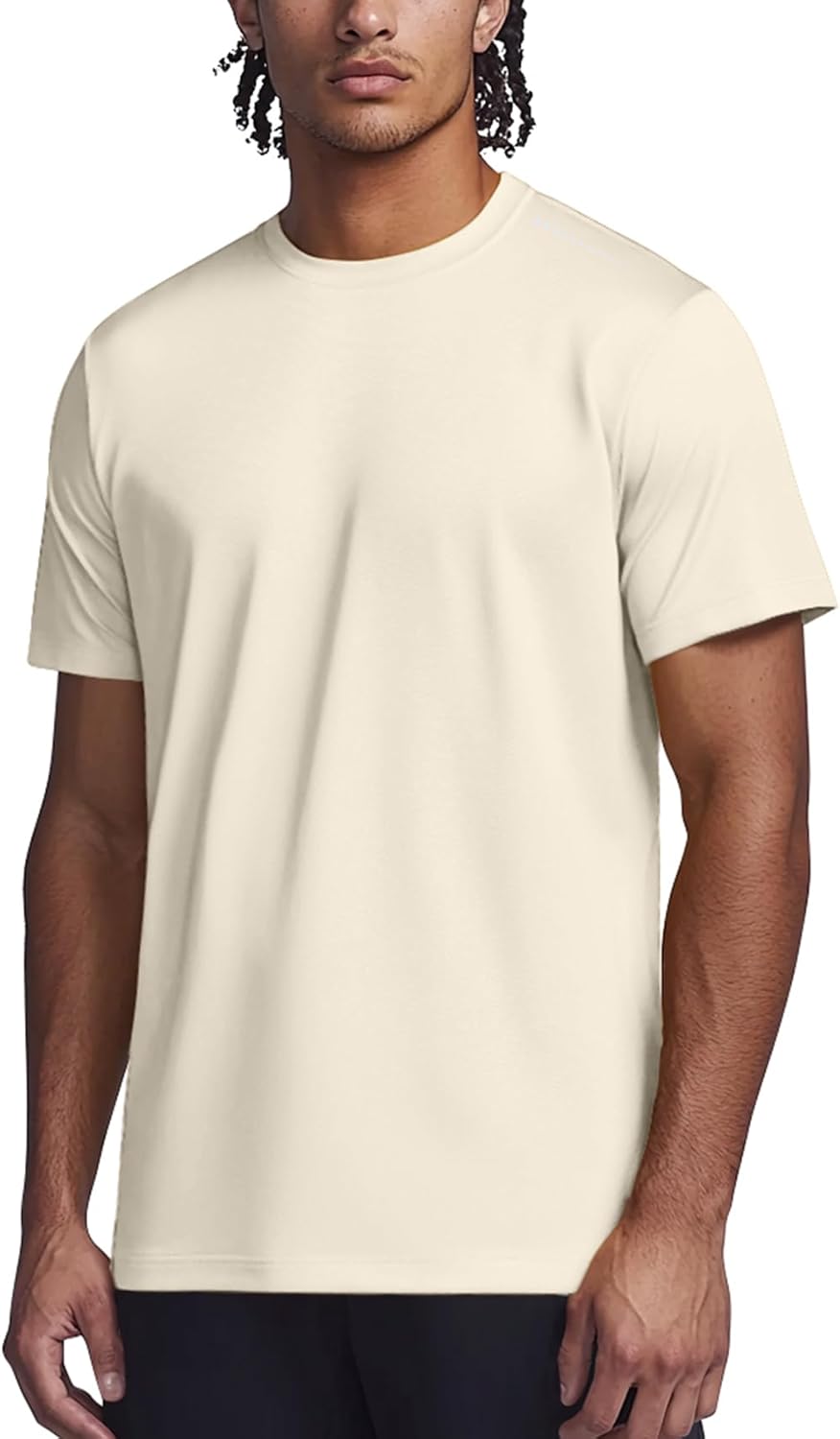 Mens Athletic Shirts Moisture Wicking Short Sleeve Quick Dry Workout T-Shirt for Gym Running Exercise