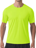 Men's Short Sleeve T-Shirt UPF 50+ Quick Dry Rash Guard Athletic Running T Shirts UV Sun Protection Swim Water Shirt
