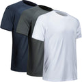 Workout Shirts for Men Short Sleeve Quick Dry Athletic Gym Active T Shirt Moisture Wicking
