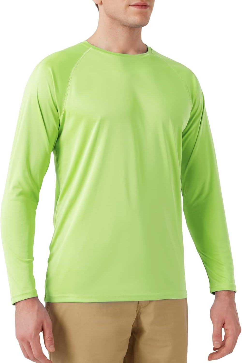 Men UPF 50+ Rash Guard Swim Shirt Long Sleeve Moisture Wicking Quick Dry Lightweight Wrinkle-Resistant