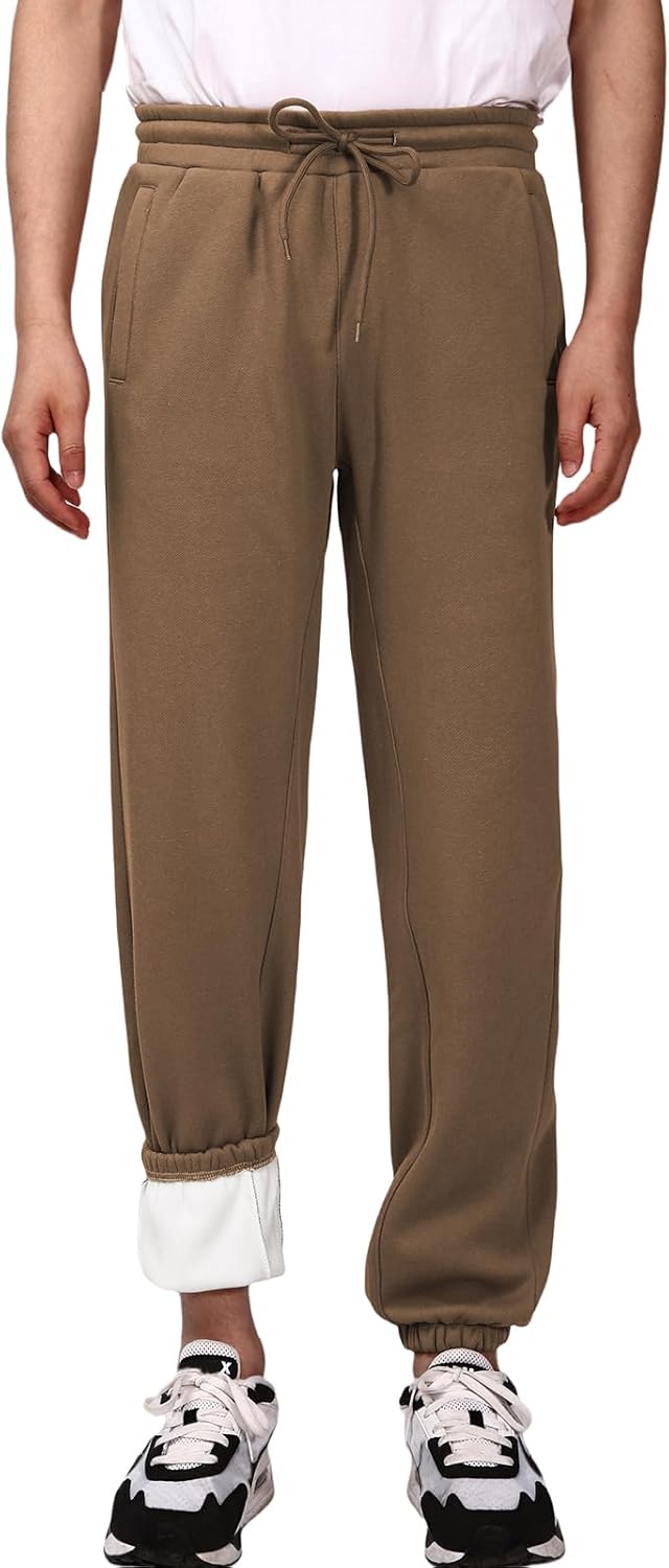 Men's Heavyweight Sweatpants Joggers Pants Fleece Jogger Track Pants Athletic Workout Gym Sweat Pants with Pockets