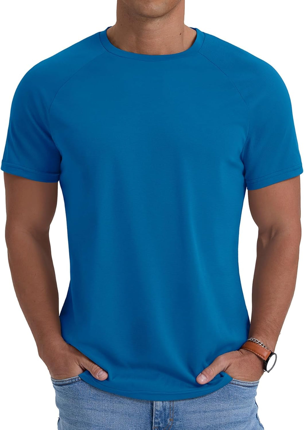 Men's Quick Dry T-Shirt Short Sleeve Lightweight Workout Running Athletic Tee Shirts