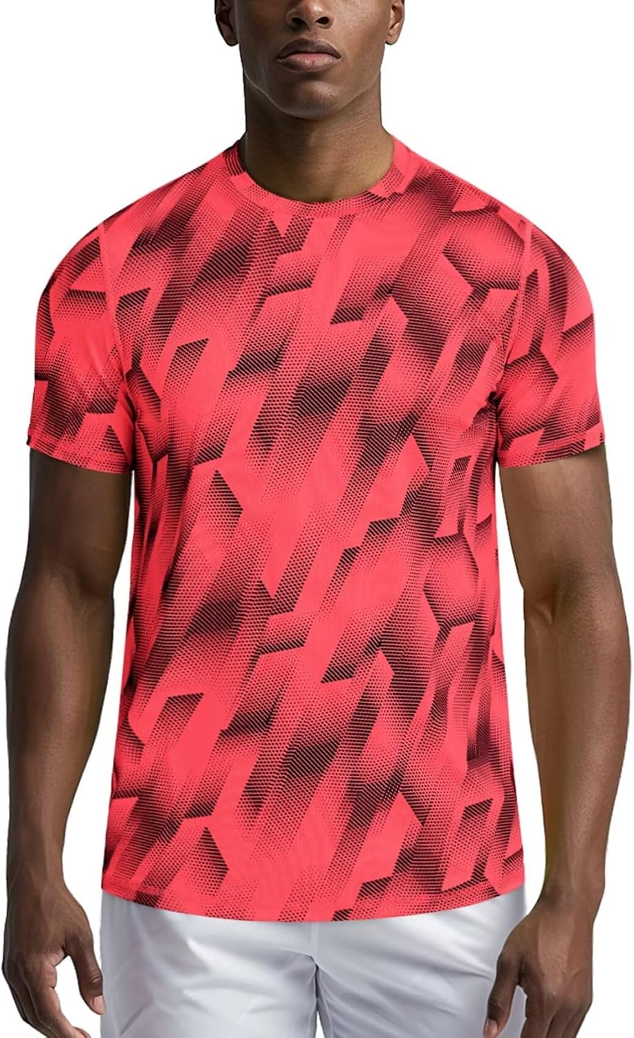 Workout Shirts for Men Quick Dry-Moisture Wicking Gym Running Athletic T-Shirts Short Sleeve Fitted Tee