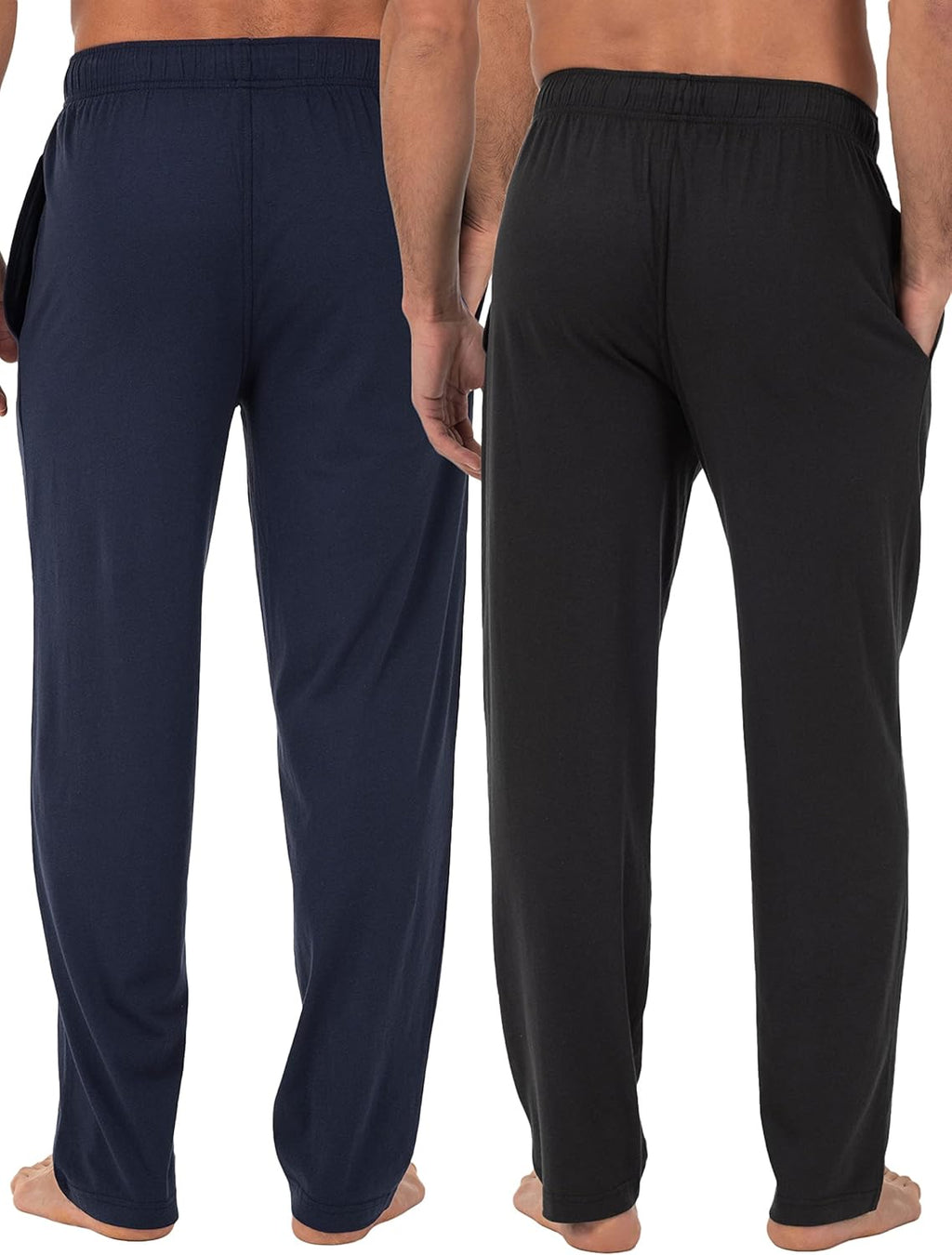 Men's Extended Sizes Jersey Knit Sleep Pajama Lounge Pant (1 & 2 Packs)