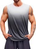Mens Sleeveless Tank Tops Workout Muscle Gym T Shirts Crew Neck Gradient Tee Tops