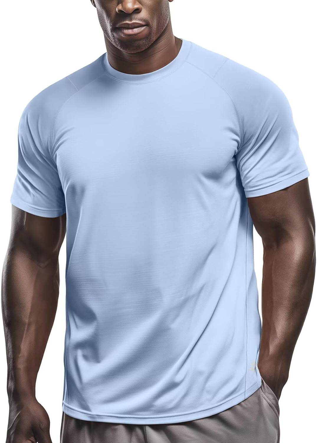 Running Shirts for Men Quick Dry Performance T-Shirt Moisture-Wicking Athletic Tee for Gym Workout Training