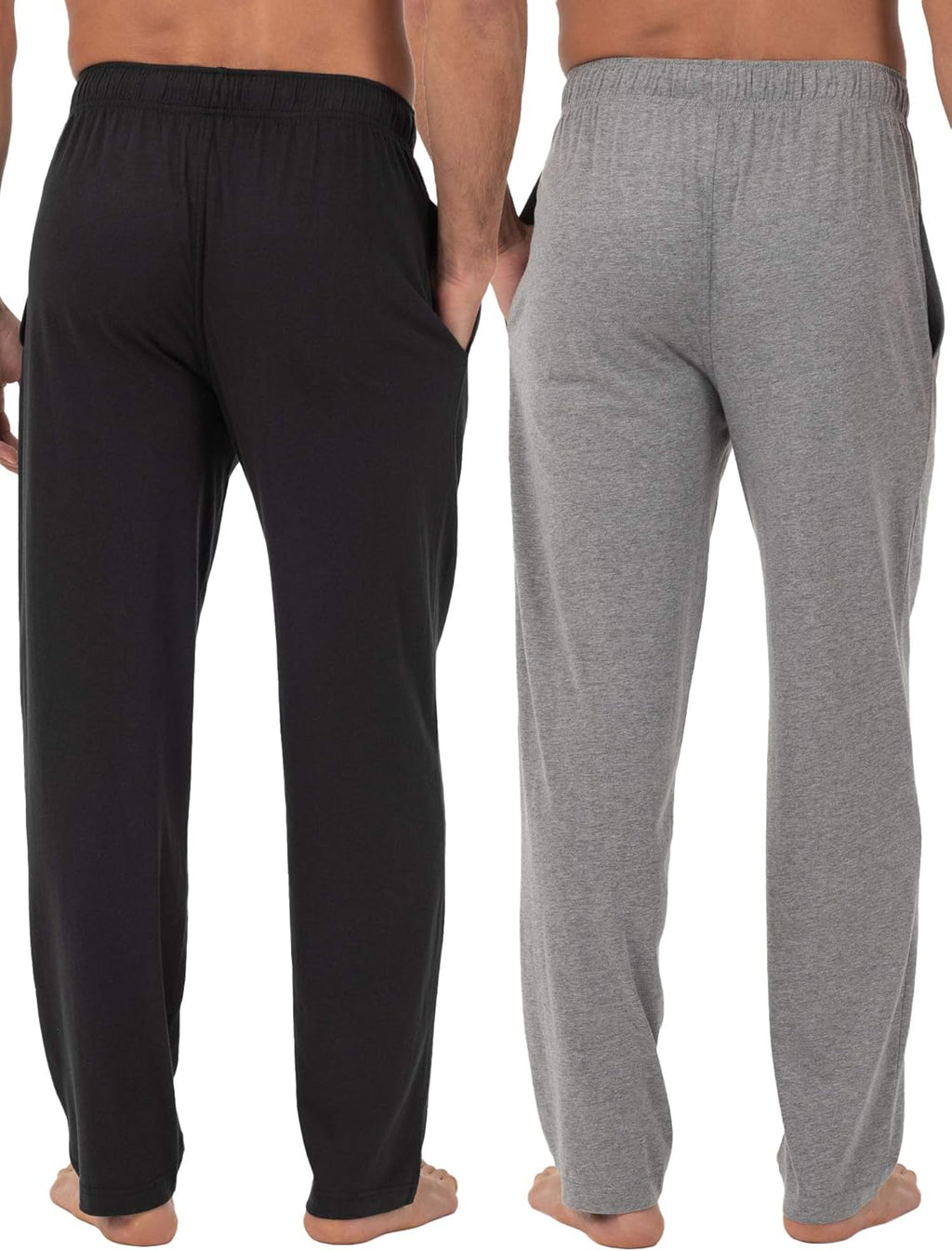 Men's Extended Sizes Jersey Knit Sleep Pajama Lounge Pant (1 & 2 Packs)
