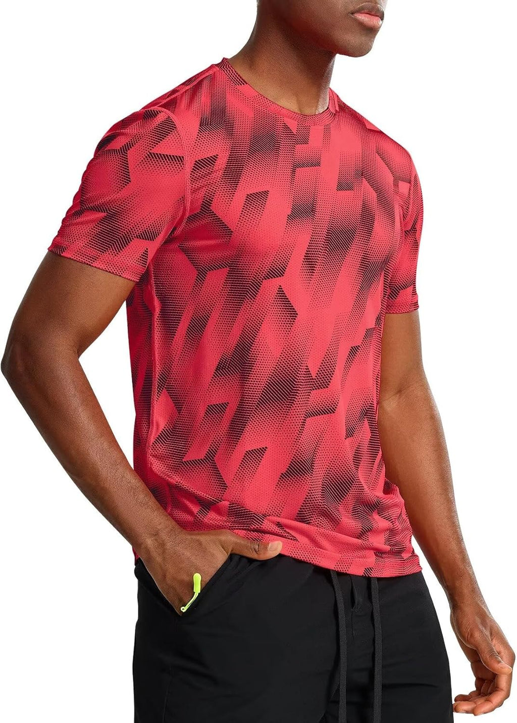 Workout Shirts for Men Quick Dry-Moisture Wicking Gym Running Athletic T-Shirts Short Sleeve Fitted Tee